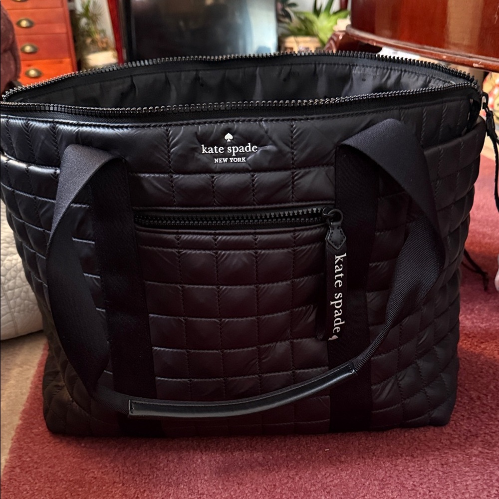 Kate Spade Black Quilted Handbag